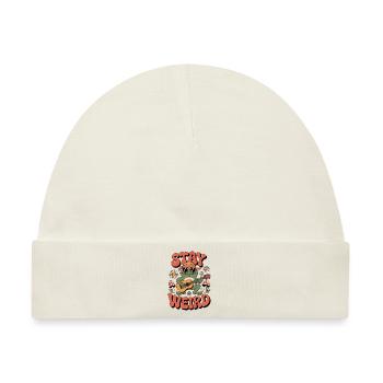 Hippie Stay Weird - Baby Premium Organic Mütze - Naturweiß - Vorne