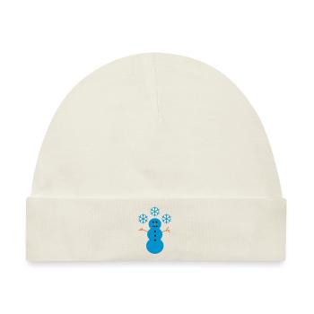 Schneemann - Baby Premium Organic Mütze - Naturweiß - Vorne