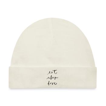 eat-sleep-love - Baby Premium Organic Mütze - Naturweiß - Vorne