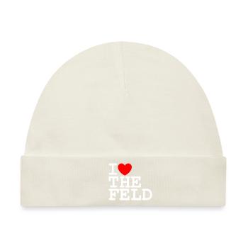 I love the Feld - Baby Premium Organic Mütze - Naturweiß - Vorne