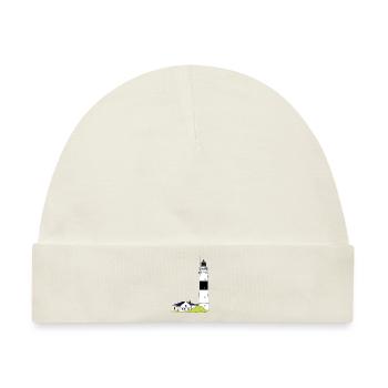 Leuchtturm Kampen - Baby Premium Organic Mütze - Naturweiß - Vorne