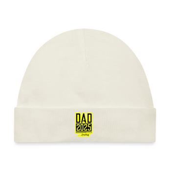 Dad 2025 Loading Papa - Baby Premium Organic Mütze - Naturweiß - Vorne