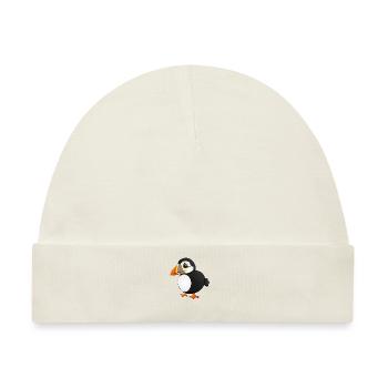 Papageitaucher - Puffin - Baby Premium Organic Mütze - Naturweiß - Vorne