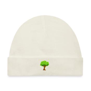 baum tree baumstamm wald forest woods33 - Baby Premium Organic Mütze - Naturweiß - Vorne