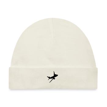 flugzeug - Baby Premium Organic Mütze - Naturweiß - Vorne