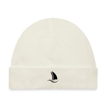 sailing_f1 - Baby Premium Organic Mütze - Naturweiß - Vorne
