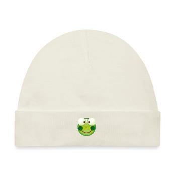 Smiley Frog - Baby Premium Organic Mütze - Naturweiß - Vorne