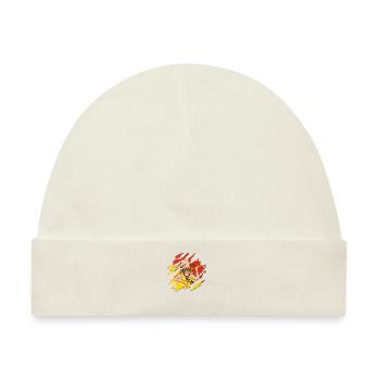 Sizilien Flagge Italien Palermo Trinacria Risse - Baby Premium Organic Mütze - Naturweiß - Vorne