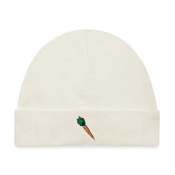 Carrot Möhre Karotte carotte - Baby Premium Organic Mütze - Naturweiß - Vorne