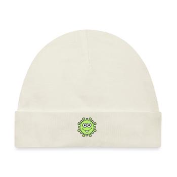 Happy Virus - Baby Premium Organic Mütze - Naturweiß - Vorne