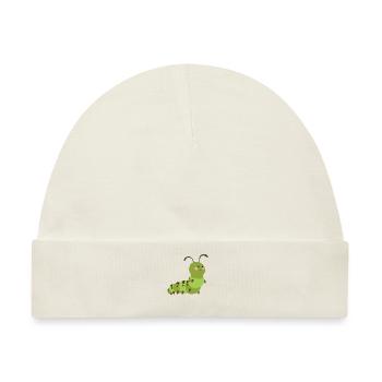 Raupe - Baby Premium Organic Mütze - Naturweiß - Vorne