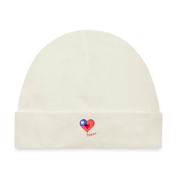Taiwan Maske Taiwan free Taiwan Taipeh Mask - Baby Premium Organic Mütze - Naturweiß - Vorne