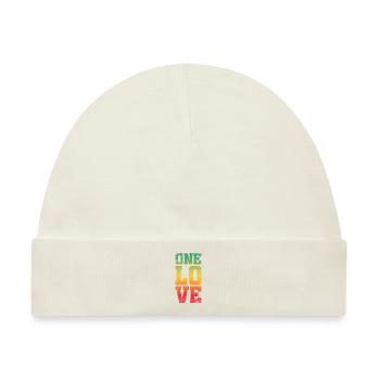 Ein Liebesdesign Für Reggae Rasta - Baby Premium Organic Mütze - Naturweiß - Vorne
