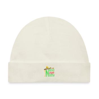 Nacho, Durchschnittliches Kindermädchen Für - Baby Premium Organic Mütze - Naturweiß - Vorne