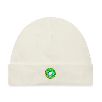 Green iris - Baby Premium Organic Mütze - Naturweiß - Vorne