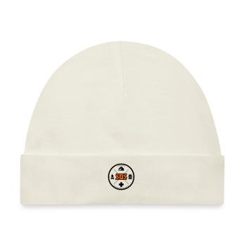 SOS Logo orange kein Hintergrund - Baby Premium Organic Mütze - Naturweiß - Vorne
