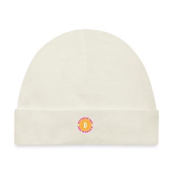 In Bitcoin We Trust - Baby Premium Organic Mütze - Naturweiß - Vorne