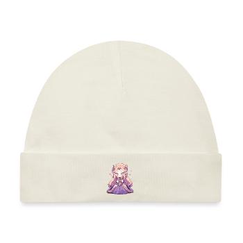 Süße Chibi Prinzessin - Niedliches Märchen-Design - Baby Premium Organic Mütze - Naturweiß - Vorne