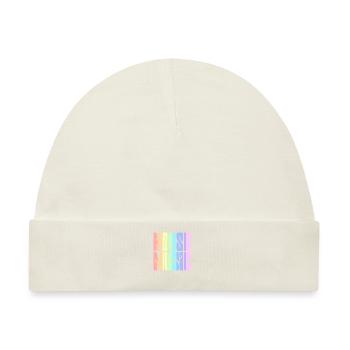 House-Musik - Pastel Rainbow - Baby Premium Organic Mütze - Naturweiß - Vorne