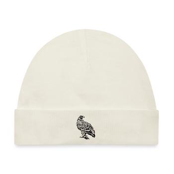 Wanderfalke, Raubvogel - Baby Premium Organic Mütze - Naturweiß - Vorne