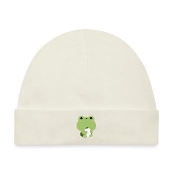 Frosch Kleinkind - Baby Premium Organic Mütze - Naturweiß - Vorne