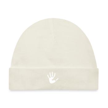 hand - Baby Premium Organic Mütze - Naturweiß - Vorne