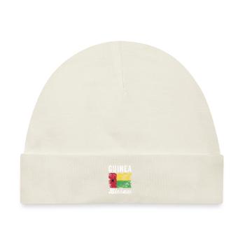 Guinea-Bissau-Flagge verzweifelt - Baby Premium Organic Mütze - Naturweiß - Vorne