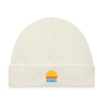 Hawaii (geteilte Sonne) - Baby Premium Organic Mütze - Naturweiß - Vorne