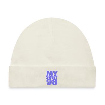 98 - Baby Premium Organic Mütze - Naturweiß - Vorne