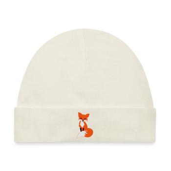 fox - Baby Premium Organic Mütze - Naturweiß - Vorne