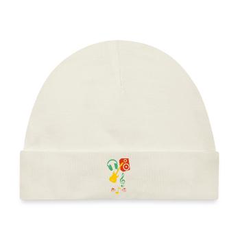 music - Baby Premium Organic Mütze - Naturweiß - Vorne