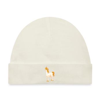 Unicorn - Baby Premium Organic Mütze - Naturweiß - Vorne