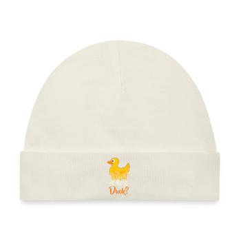 Enten Ente Liebhaber Was Die Ente Geschenkidee Geburtstag - Baby Premium Organic Mütze - Naturweiß - Vorne