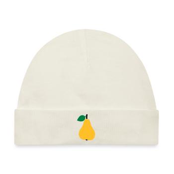 Birne - Baby Premium Organic Mütze - Naturweiß - Vorne
