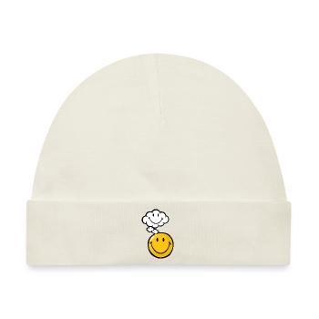 Smiley Thought - Baby Premium Organic Mütze - Naturweiß - Vorne