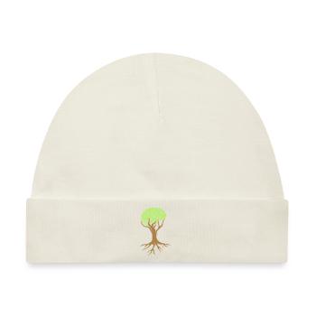 Gehirn Baum Design - Baby Premium Organic Mütze - Naturweiß - Vorne