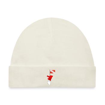 Elsass Flagge - Baby Premium Organic Mütze - Naturweiß - Vorne