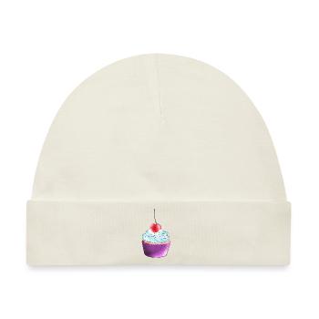 Cupcake - Baby Premium Organic Mütze - Naturweiß - Vorne