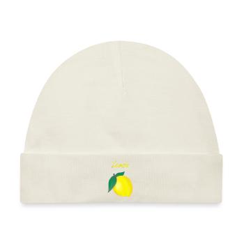 Lemon - Zitrone - Baby Premium Organic Mütze - Naturweiß - Vorne