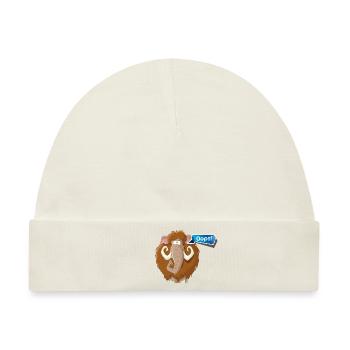 Mammoth Oops - Baby Premium Organic Mütze - Naturweiß - Vorne