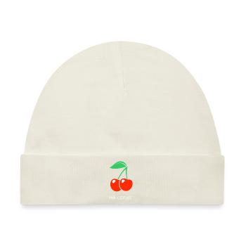 MEINE KIRSCHE - Baby Premium Organic Mütze - Naturweiß - Vorne