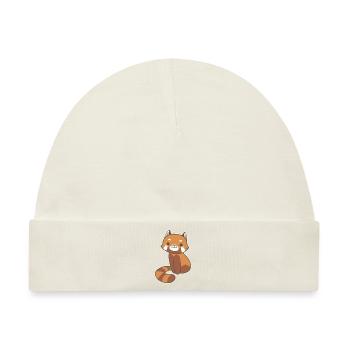 Roter Panda - Baby Premium Organic Mütze - Naturweiß - Vorne