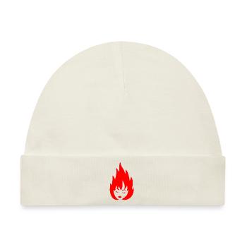 girl on fire - Baby Premium Organic Mütze - Naturweiß - Vorne