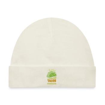 Life Without Tacos Is Possible But Pointless - Baby Premium Organic Mütze - Naturweiß - Vorne