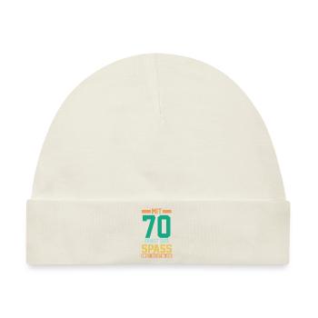Siebzig Siebzigster 70 Jahre Geburtstag - Baby Premium Organic Mütze - Naturweiß - Vorne