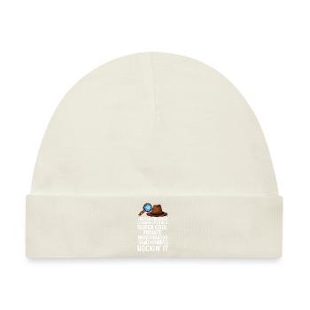 super cool private investigator Design - Baby Premium Organic Mütze - Naturweiß - Vorne