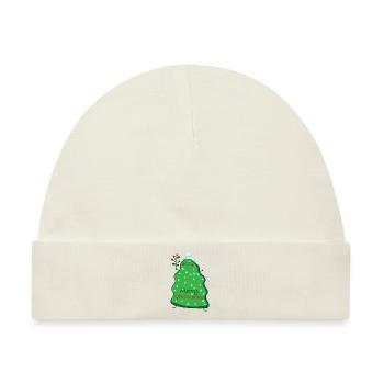 Christmas Tanne - Baby Premium Organic Mütze - Naturweiß - Vorne