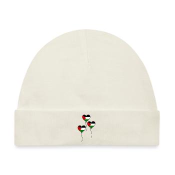 Free palestine - Baby Premium Organic Mütze - Naturweiß - Vorne