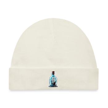 Flaschenschiff / Flaschenpost / Ahoi / Anker - Baby Premium Organic Mütze - Naturweiß - Vorne