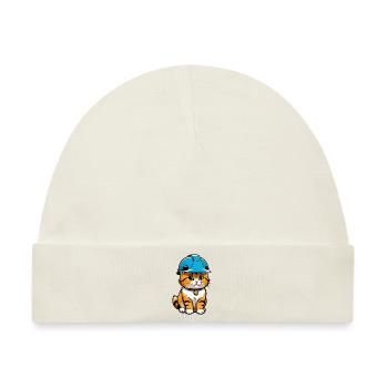Leiter des Cat-Standorts - Baby Premium Organic Mütze - Naturweiß - Vorne